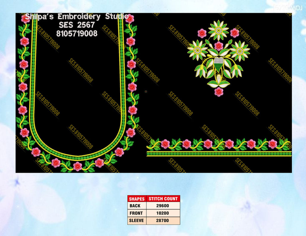Embroidery Designs 2501-2600 Series