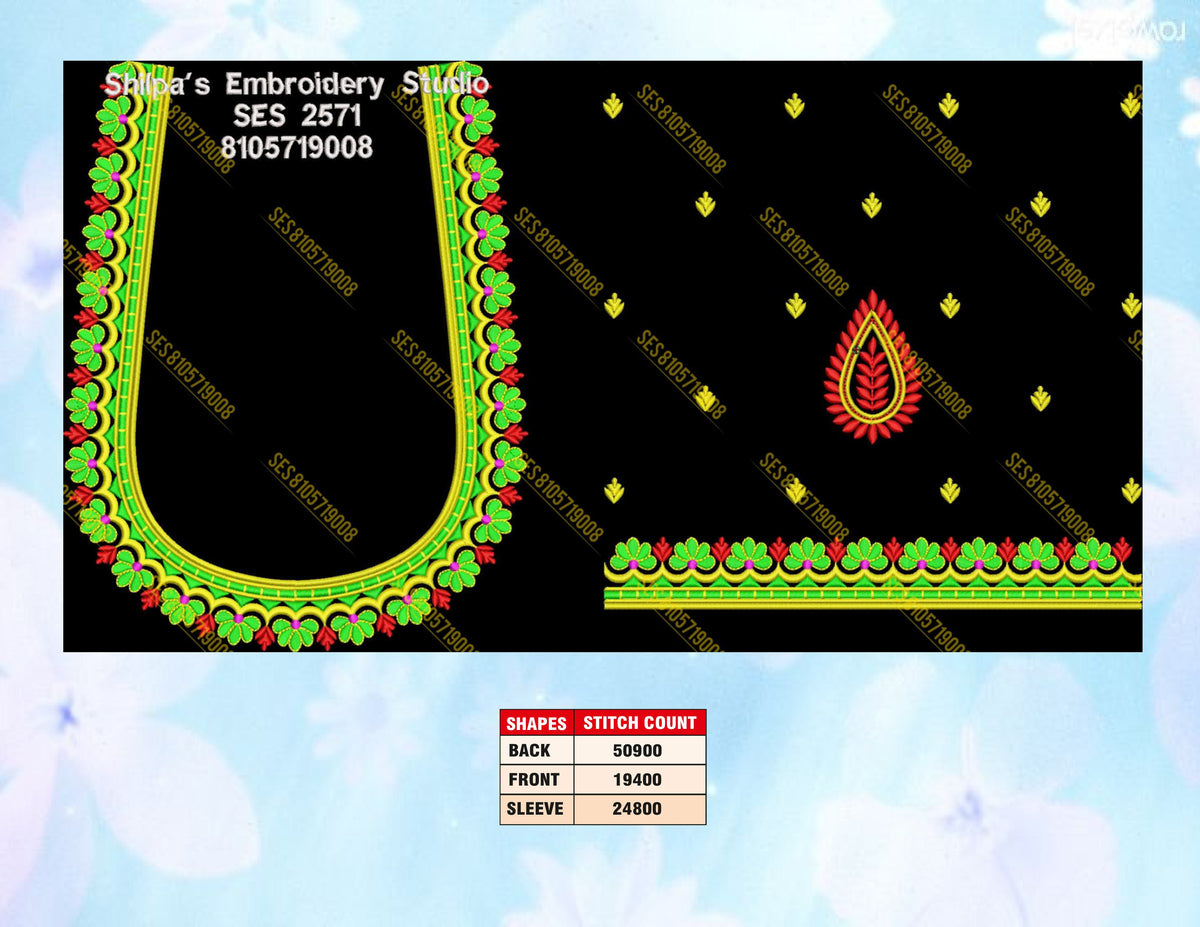 Embroidery Designs 2501-2600 Series