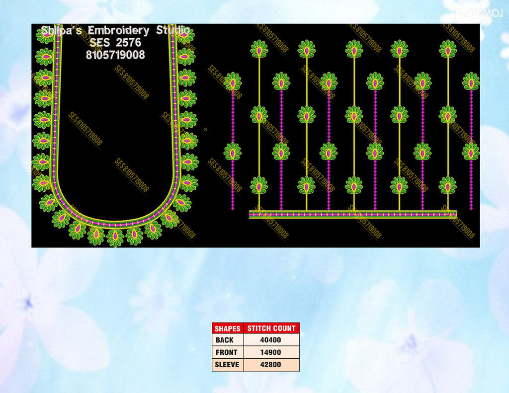 Embroidery Designs 2501-2600 Series