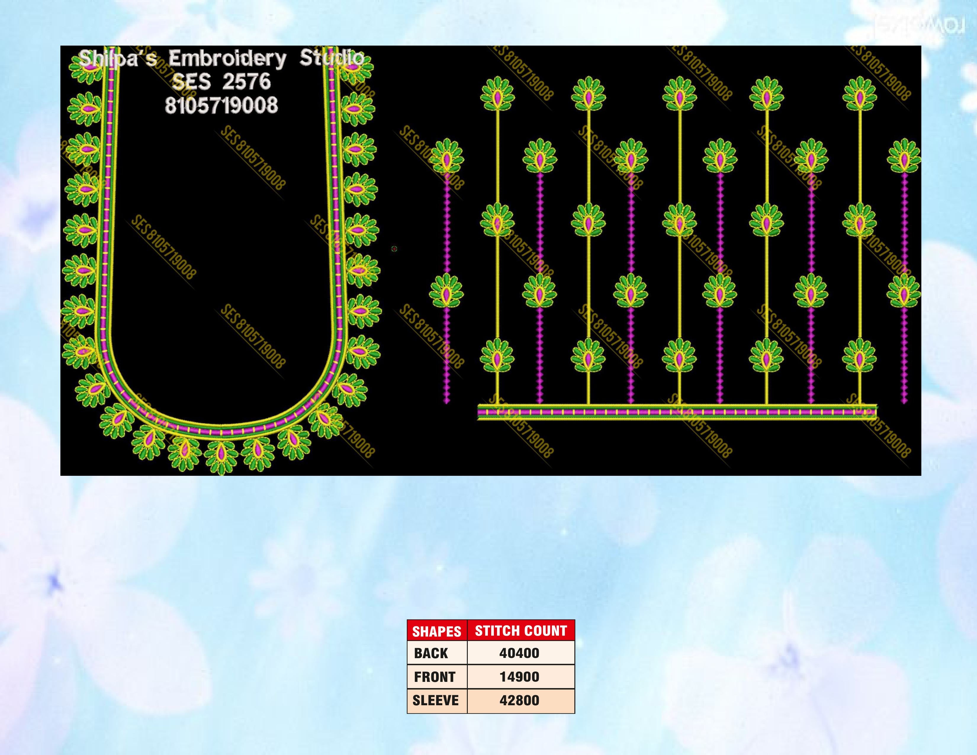 Embroidery Designs 2501-2600 Series