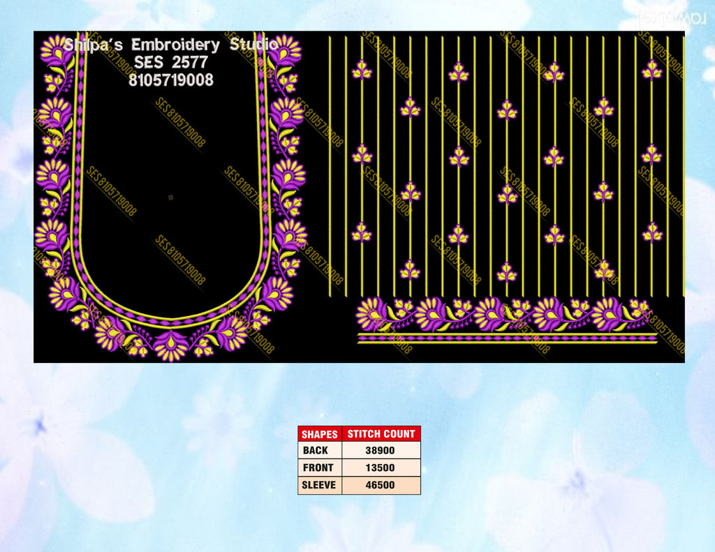 Embroidery Designs 2501-2600 Series
