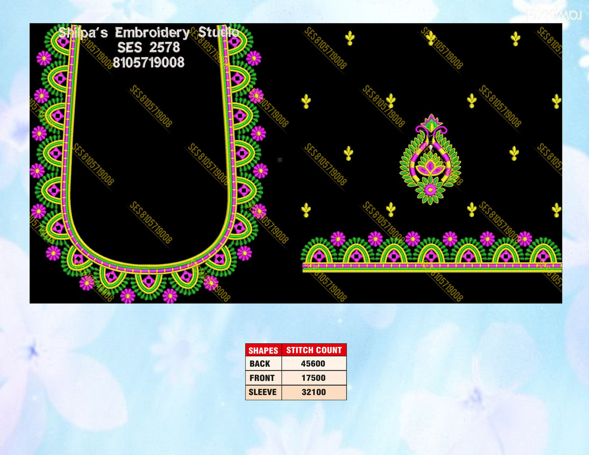 Embroidery Designs 2501-2600 Series