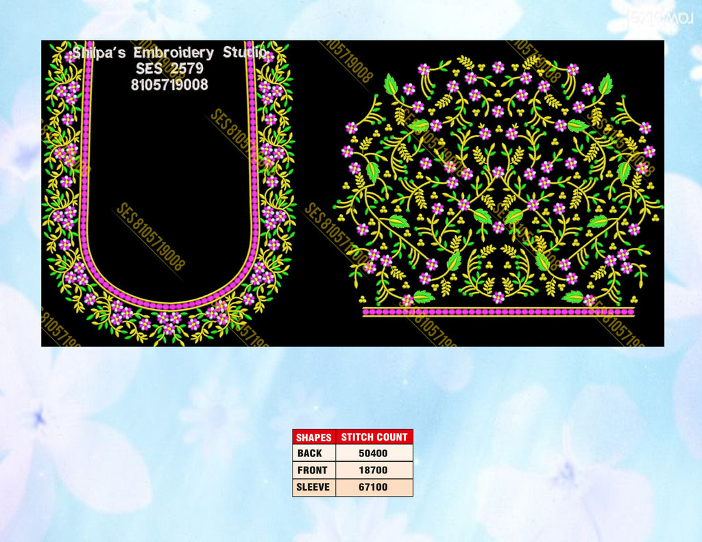 Embroidery Designs 2501-2600 Series