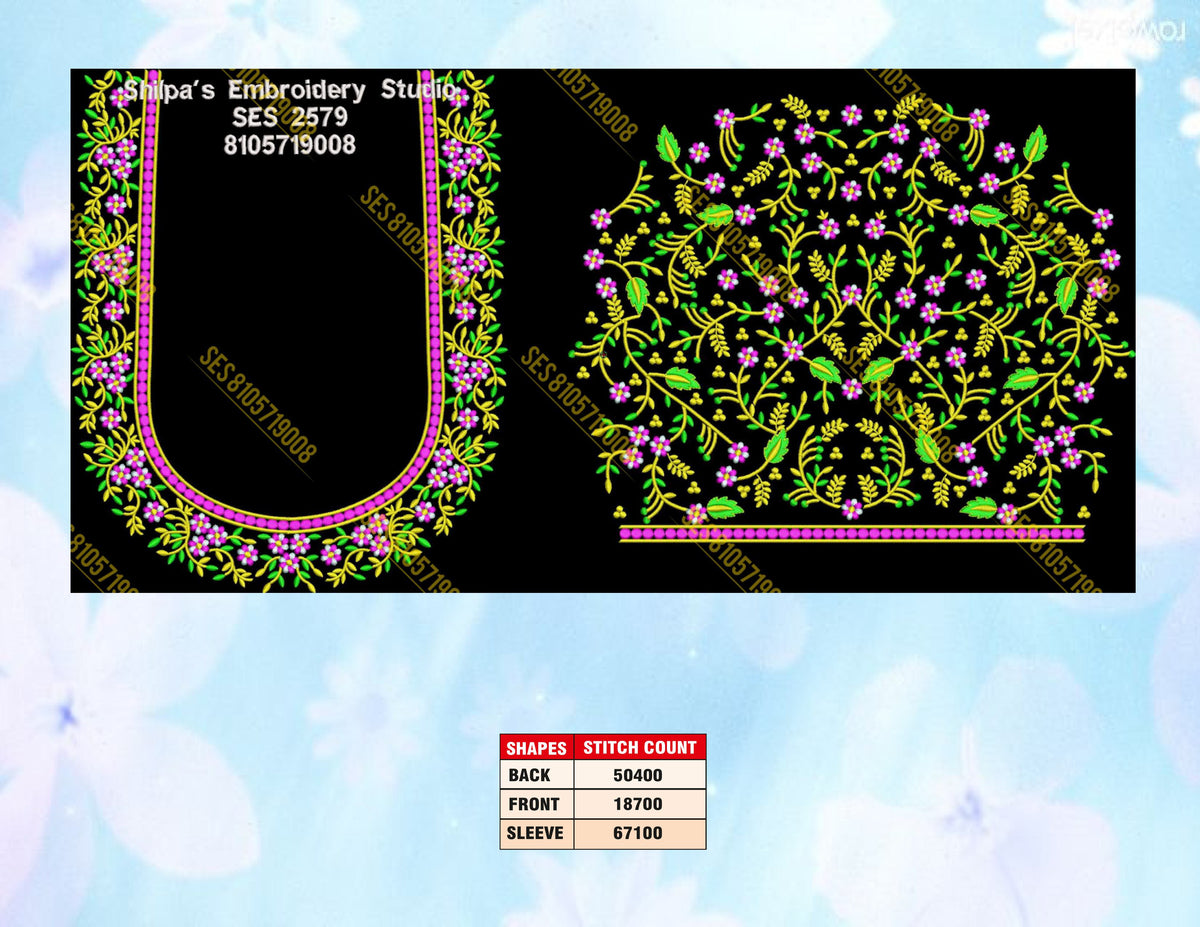 Embroidery Designs 2501-2600 Series