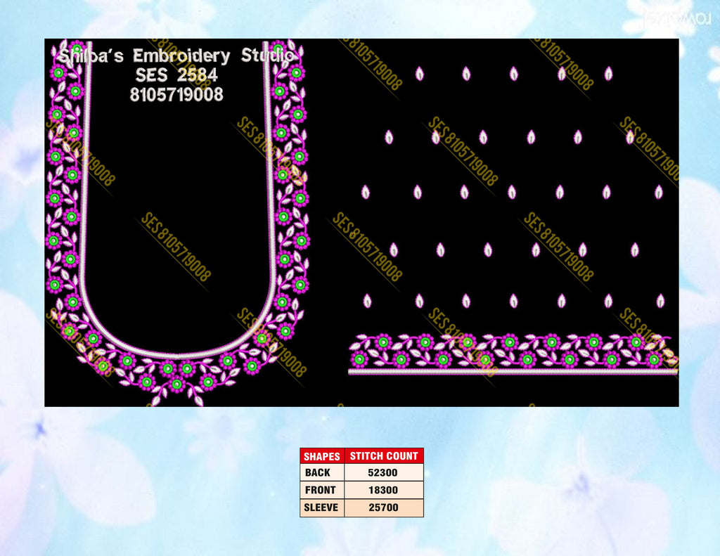 Embroidery Designs 2501-2600 Series