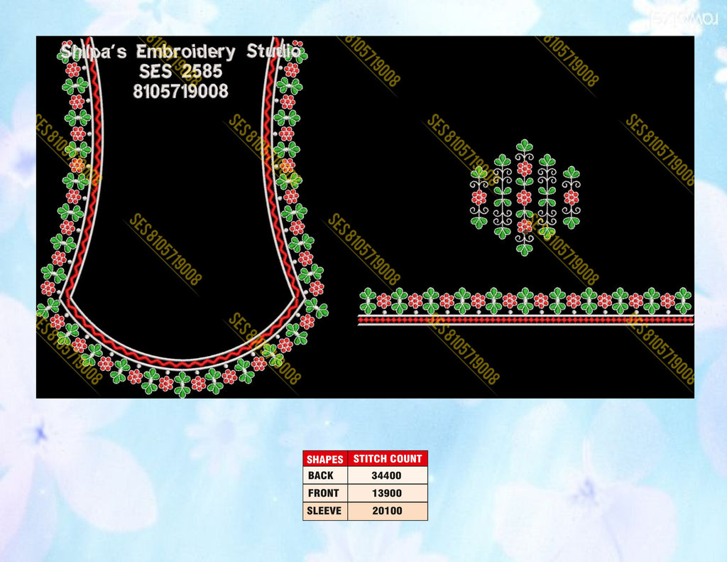 Embroidery Designs 2501-2600 Series
