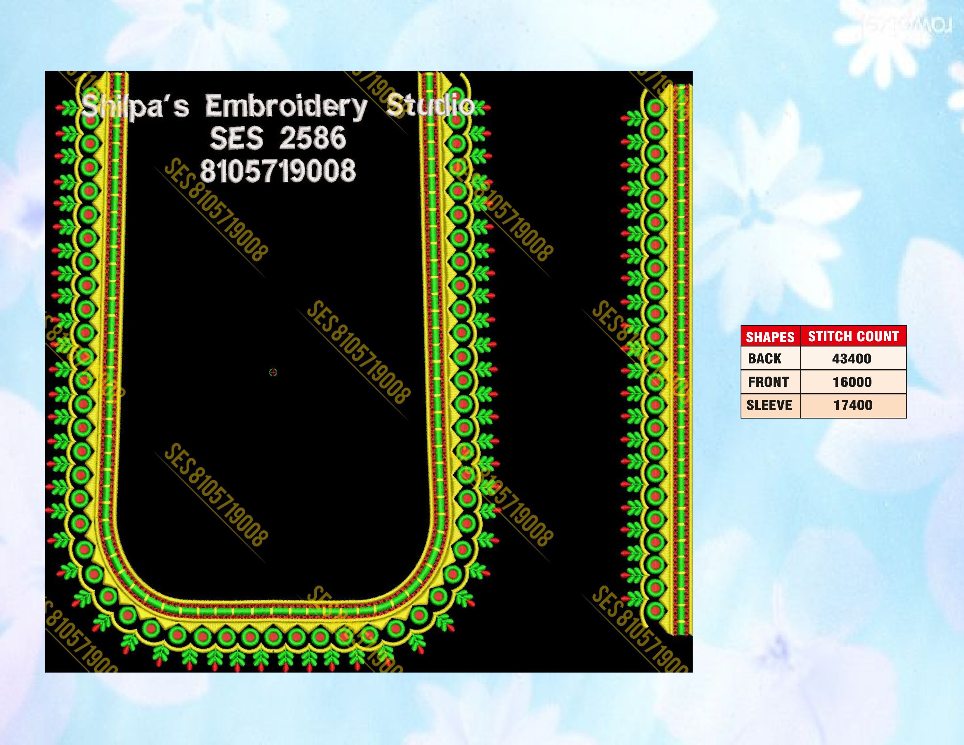 Embroidery Designs 2501-2600 Series