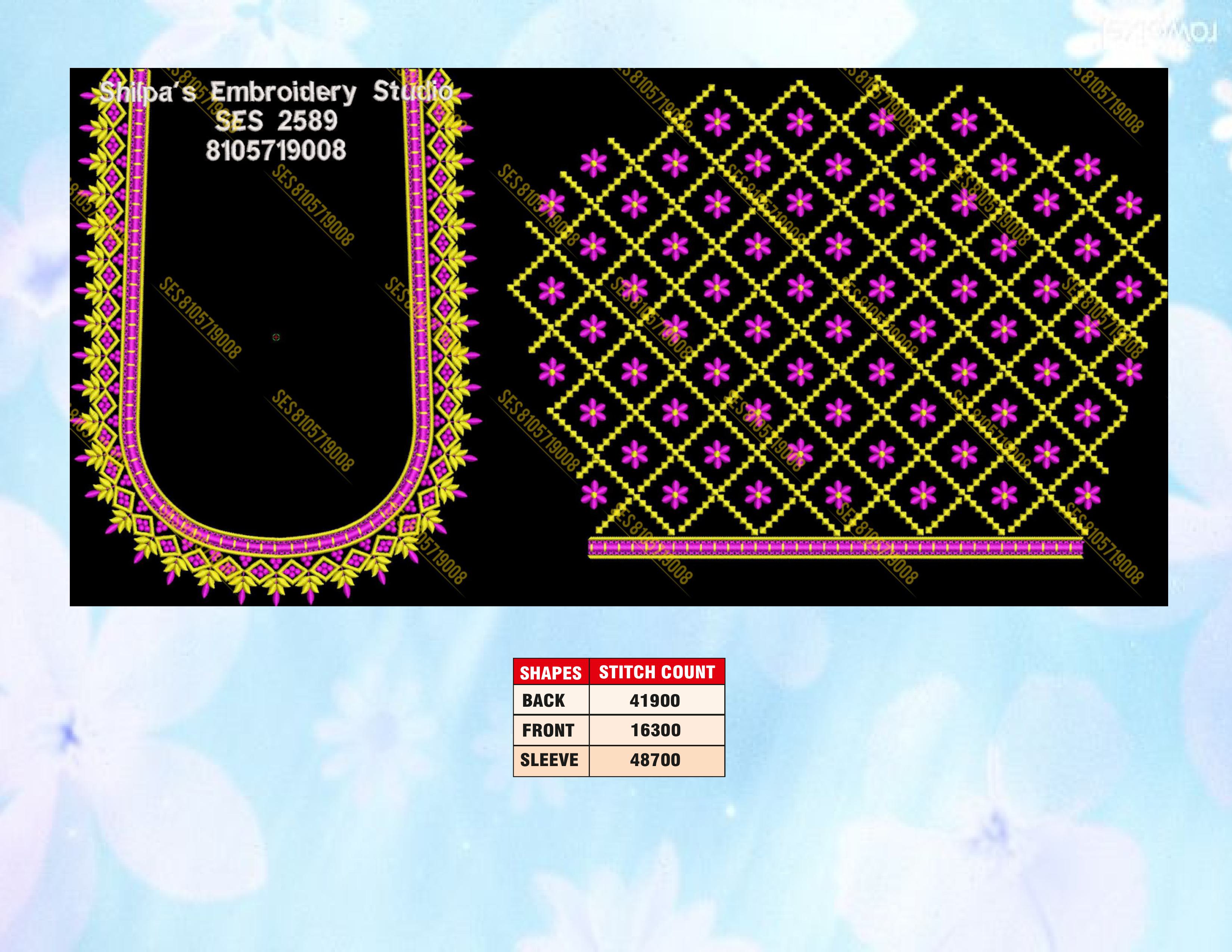 Embroidery Designs 2501-2600 Series
