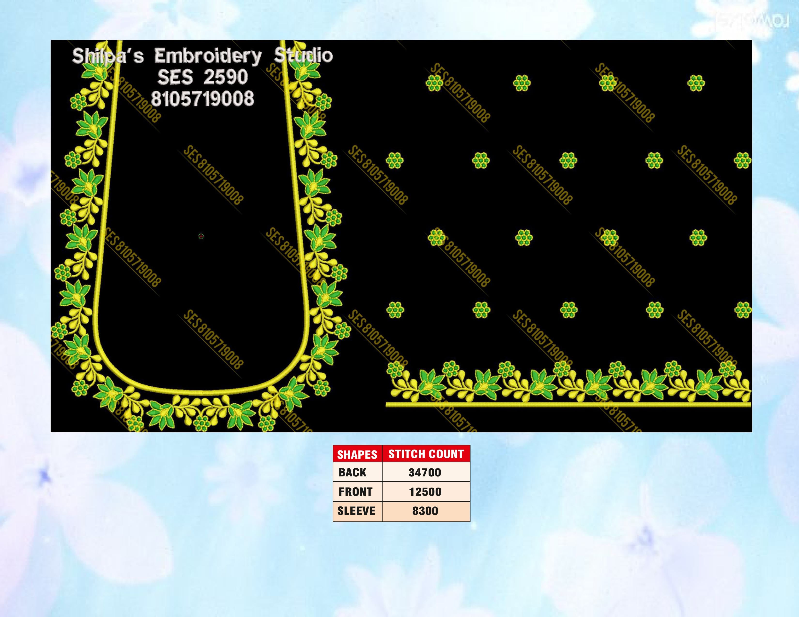 Embroidery Designs 2501-2600 Series