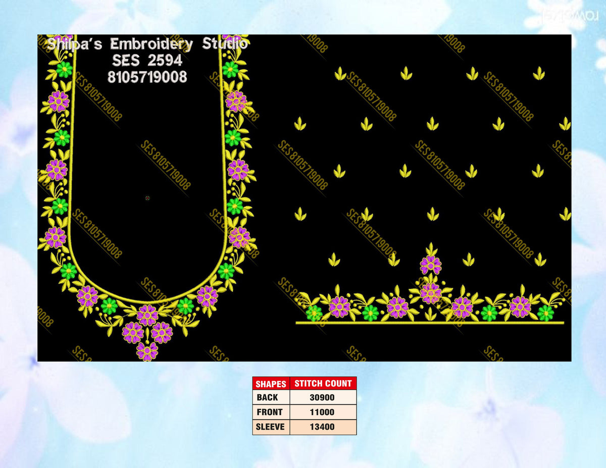 Embroidery Designs 2501-2600 Series