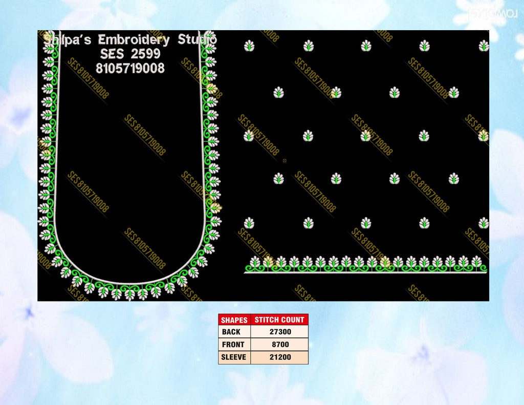 Embroidery Designs 2501-2600 Series