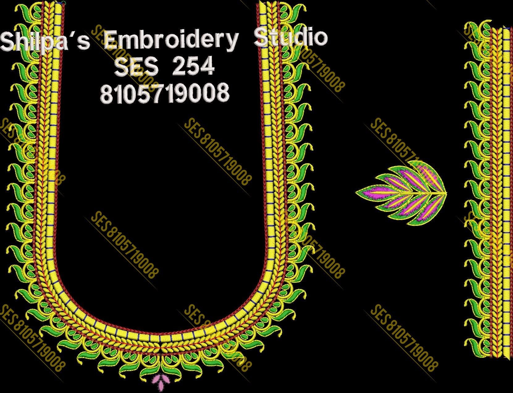 Embroidery Designs 201-300 Series