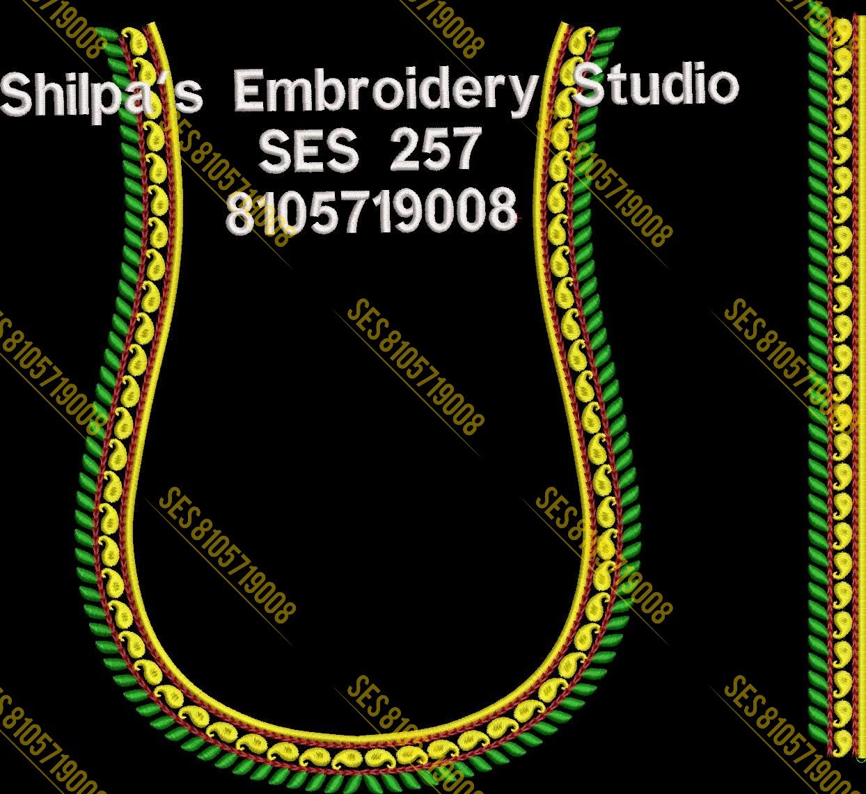 Embroidery Designs 201-300 Series