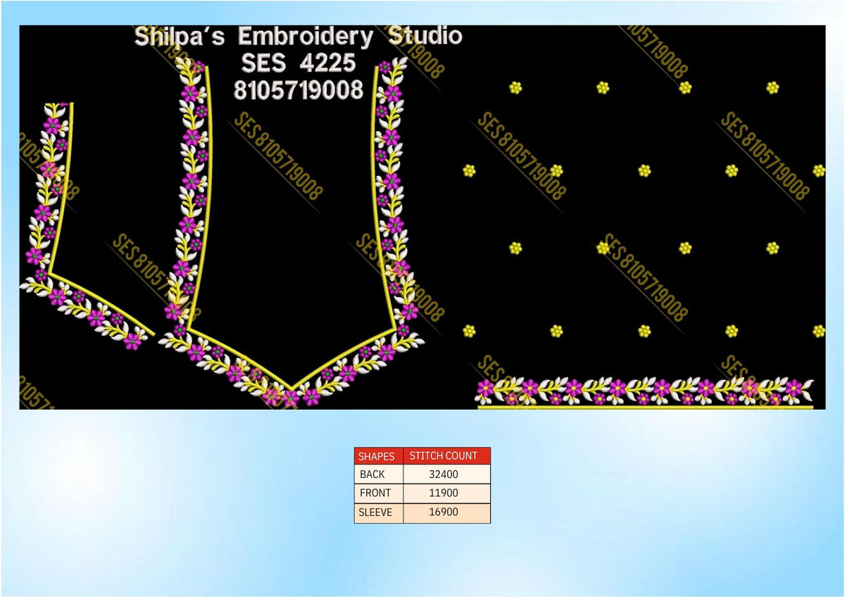 Embroidery Designs 4201-4300 Series