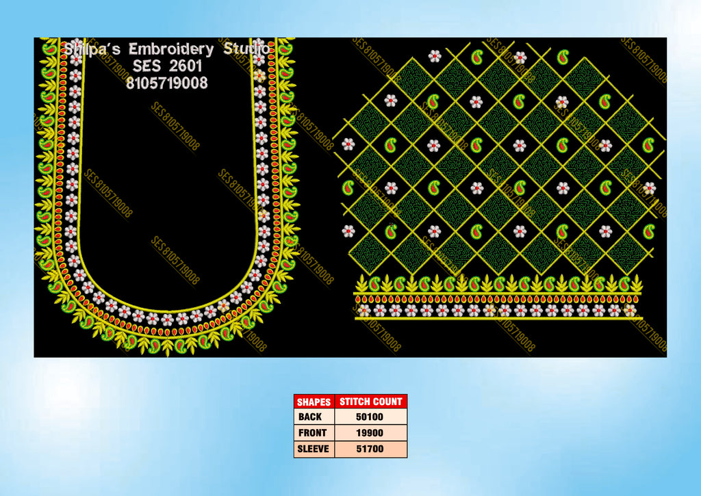 Embroidery Designs 2601-2700 Series