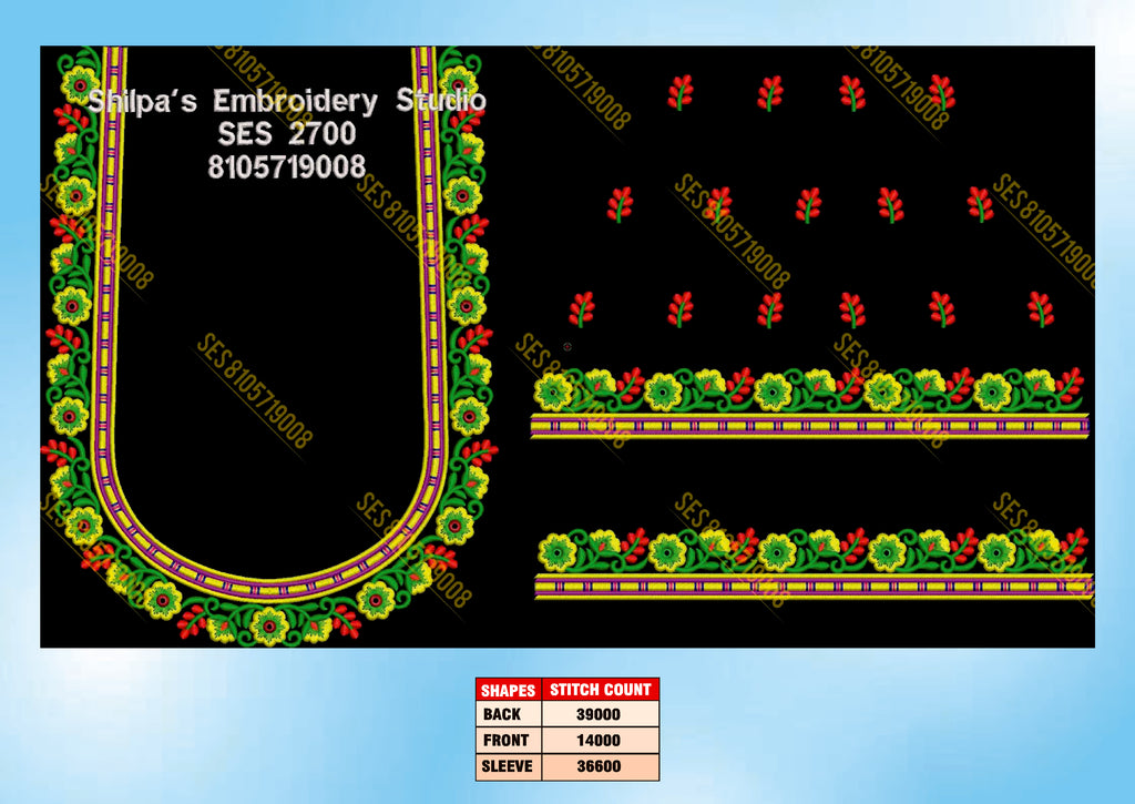Embroidery Designs 2601-2700 Series