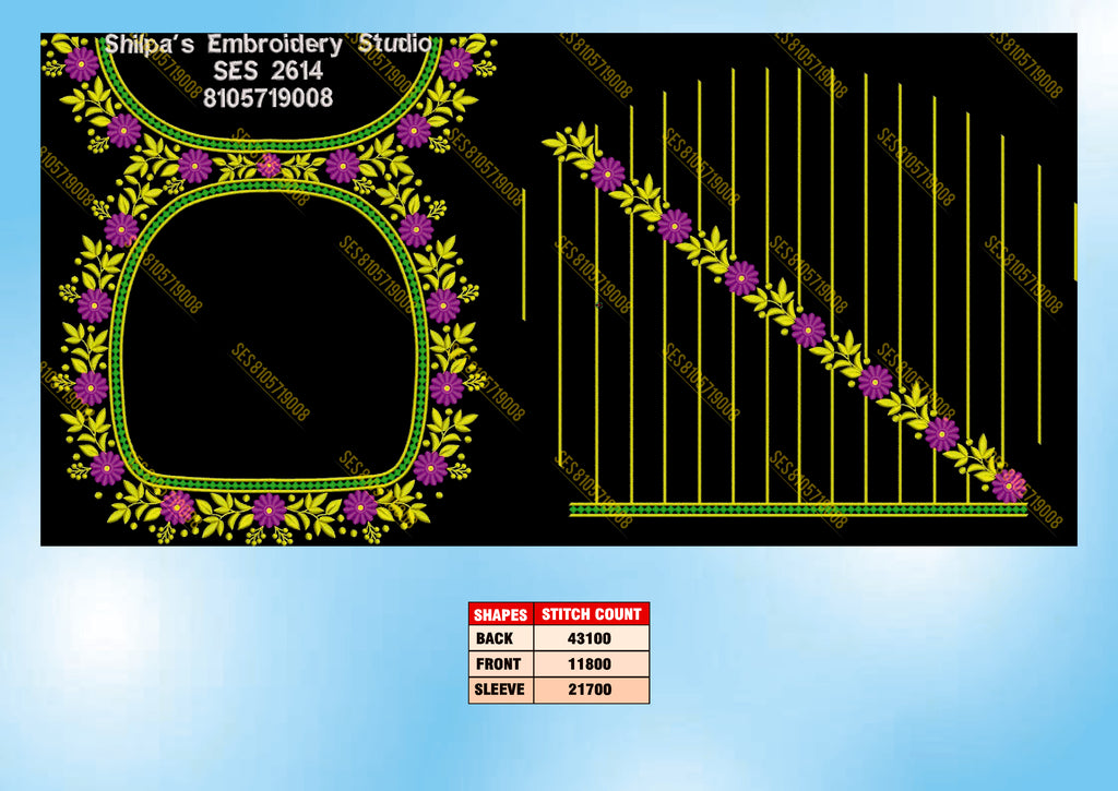 Embroidery Designs 2601-2700 Series