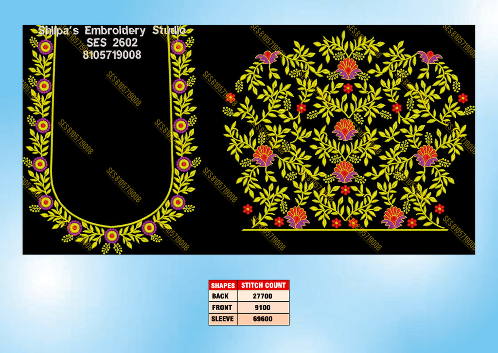 Embroidery Designs 2601-2700 Series