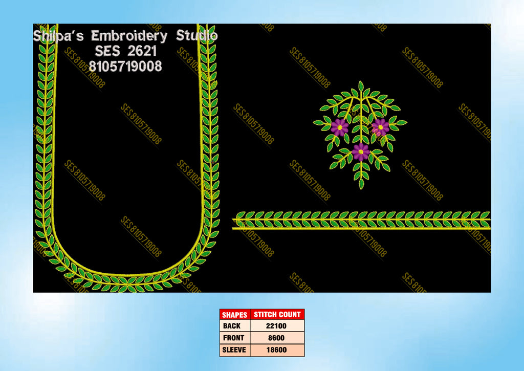 Embroidery Designs 2601-2700 Series