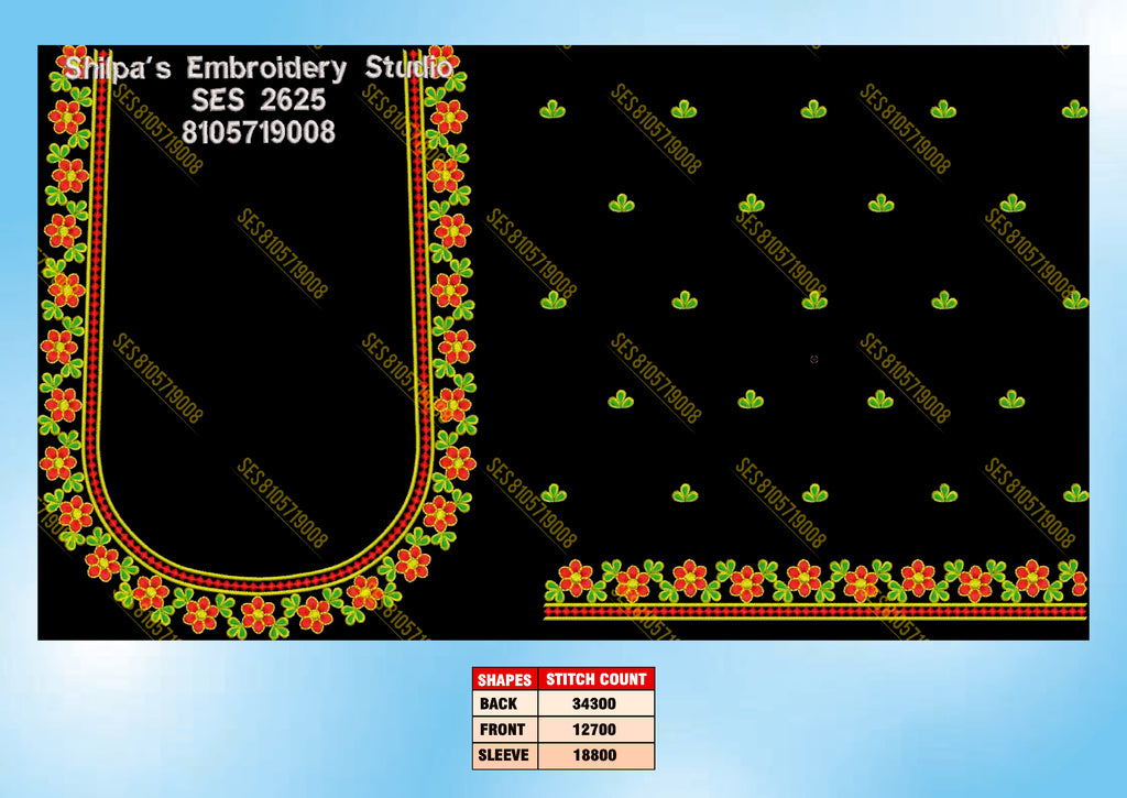 Embroidery Designs 2601-2700 Series