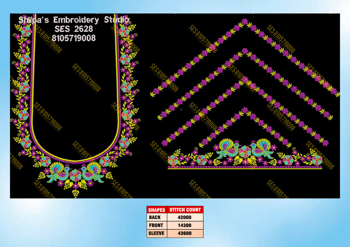 Embroidery Designs 2601-2700 Series