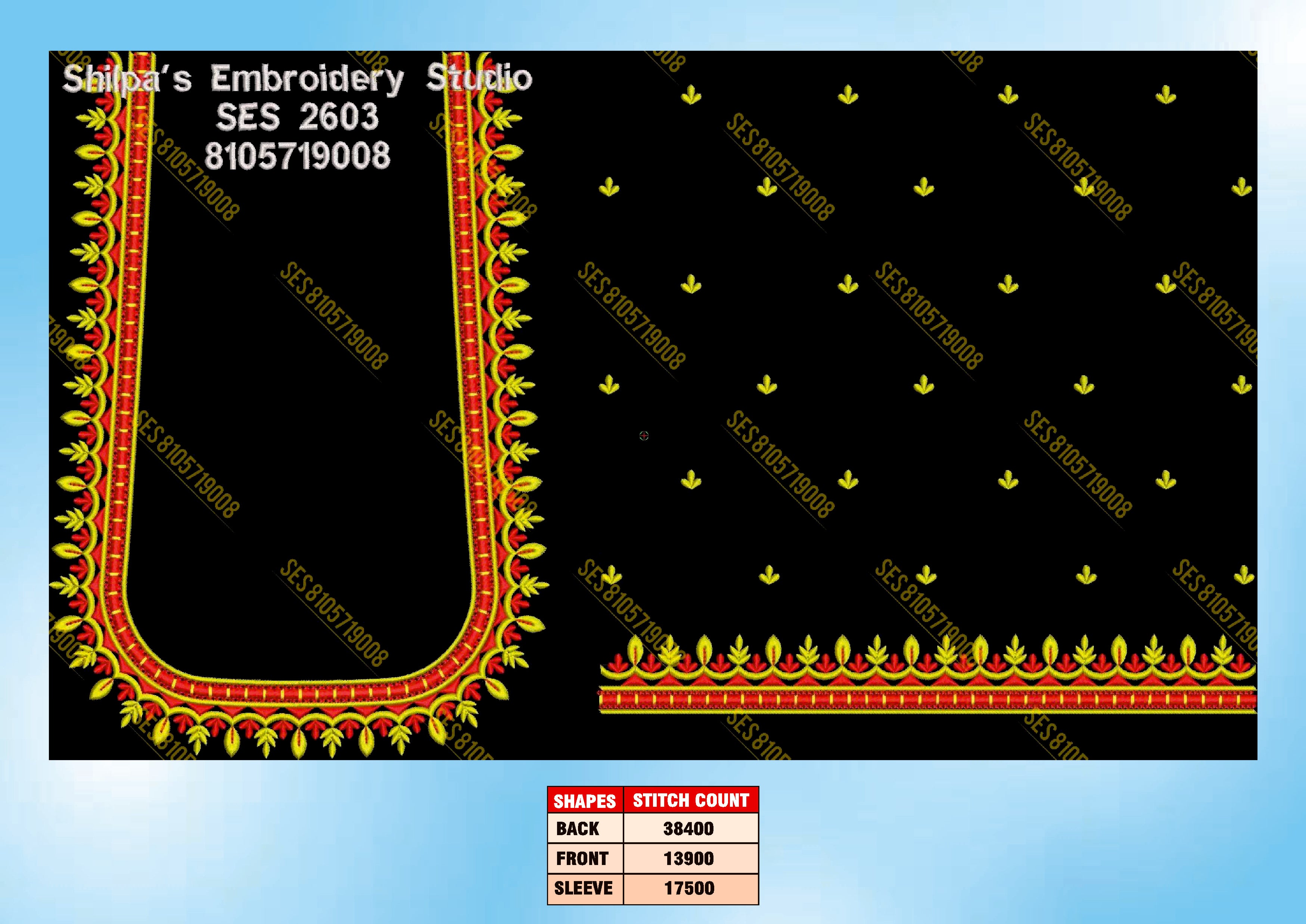 Embroidery Designs 2601-2700 Series