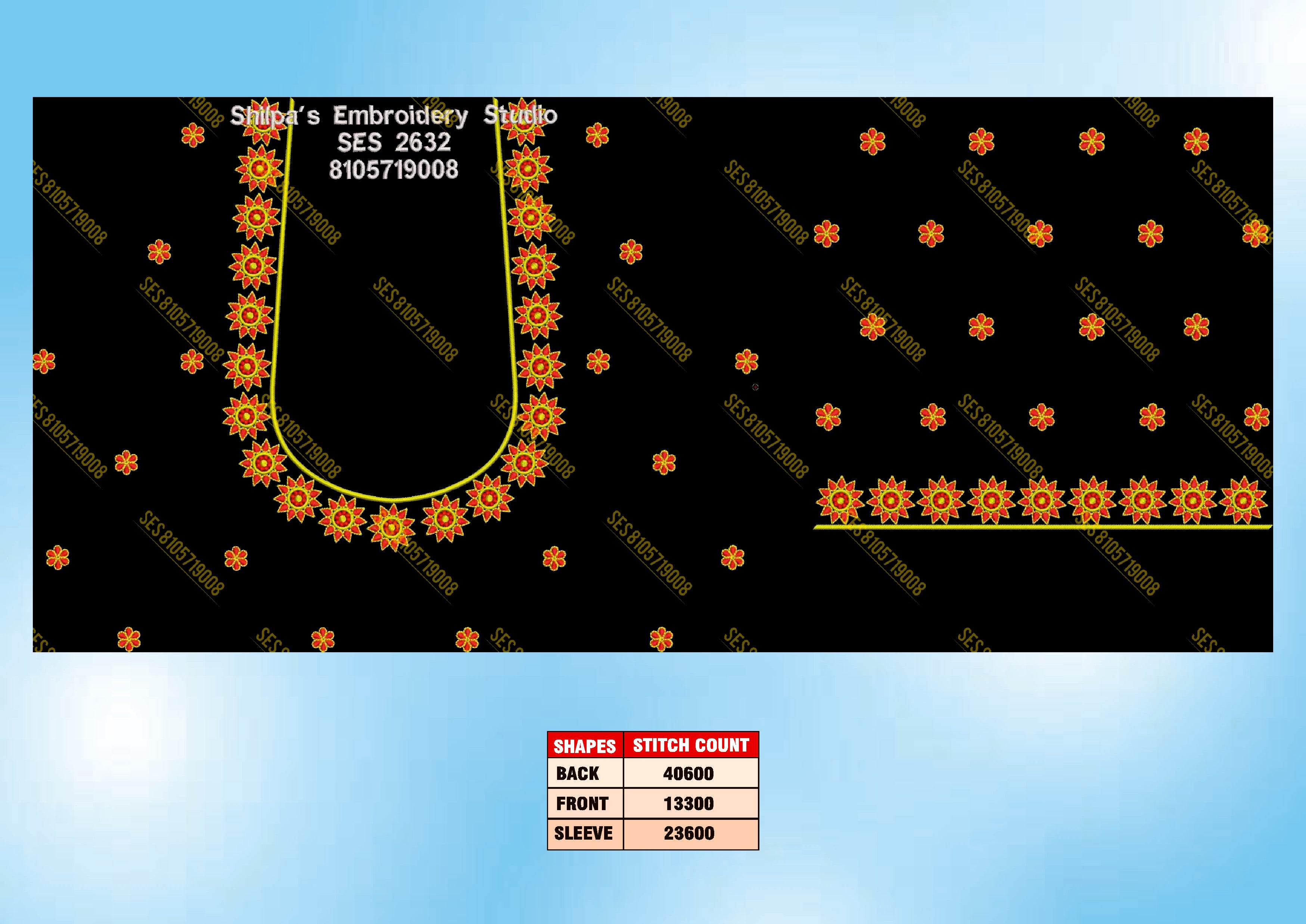 Embroidery Designs 2601-2700 Series