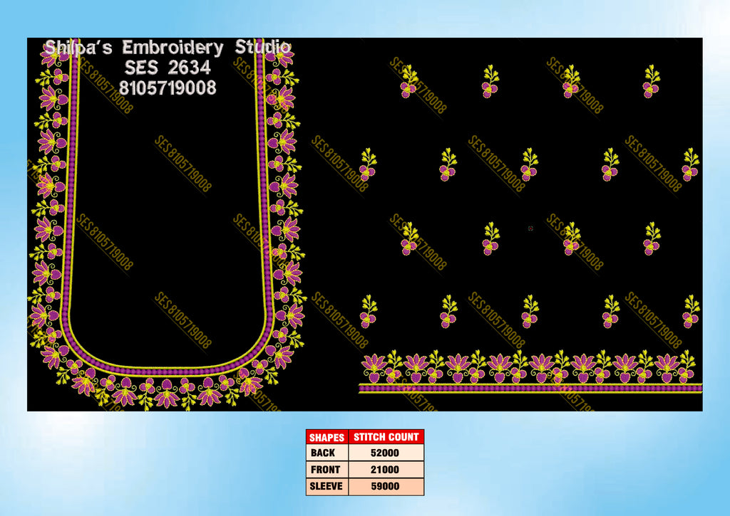 Embroidery Designs 2601-2700 Series