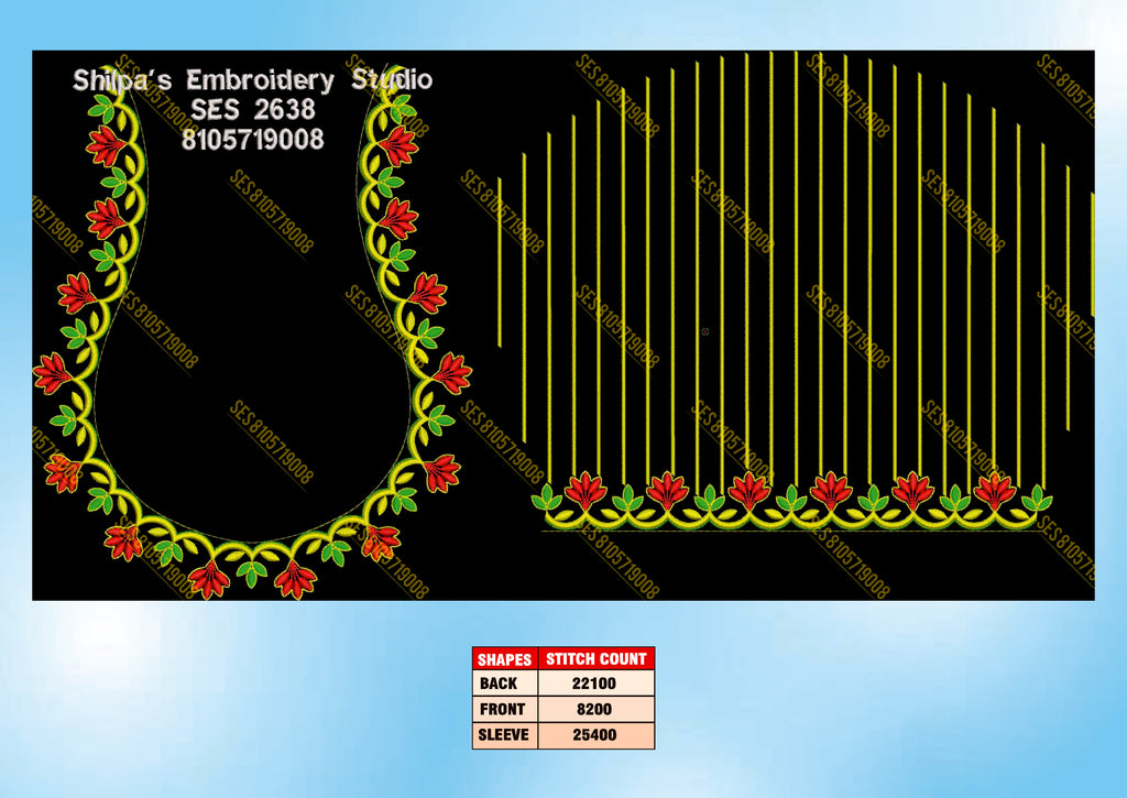 Embroidery Designs 2601-2700 Series