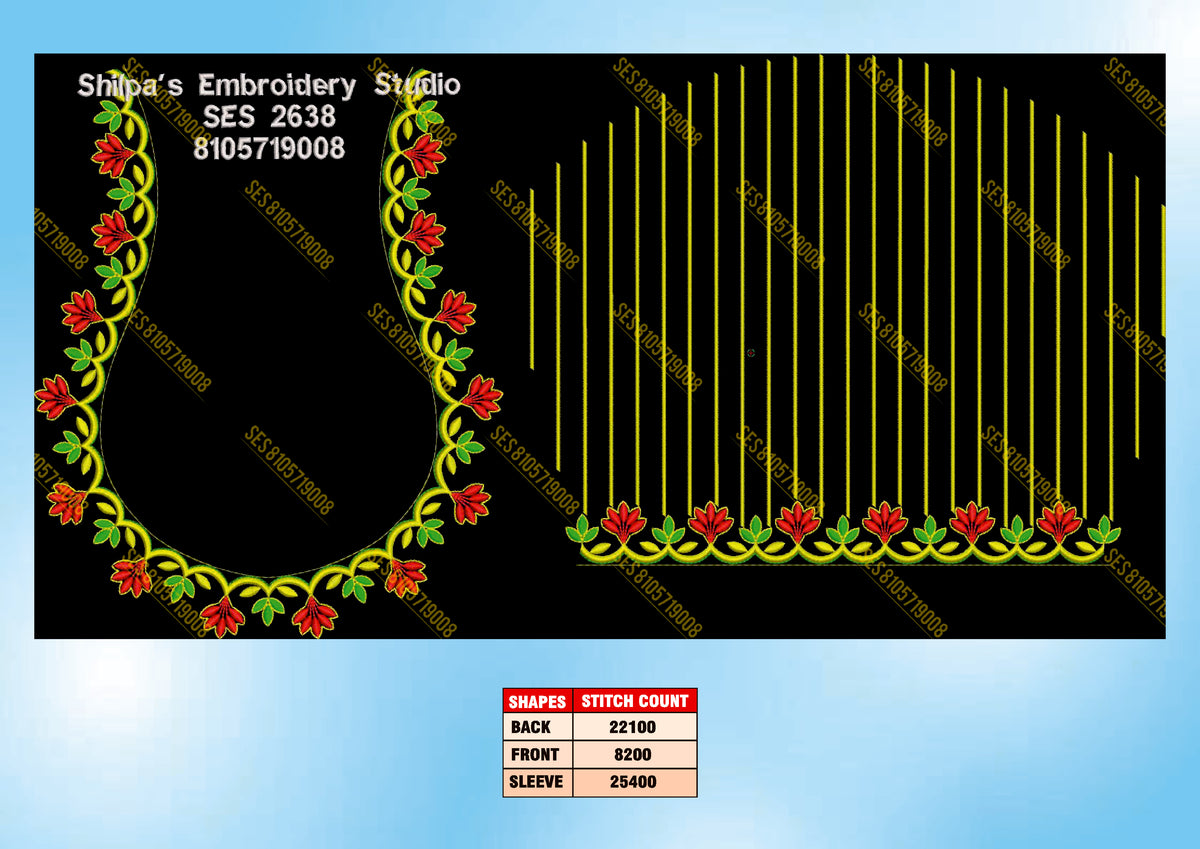 Embroidery Designs 2601-2700 Series