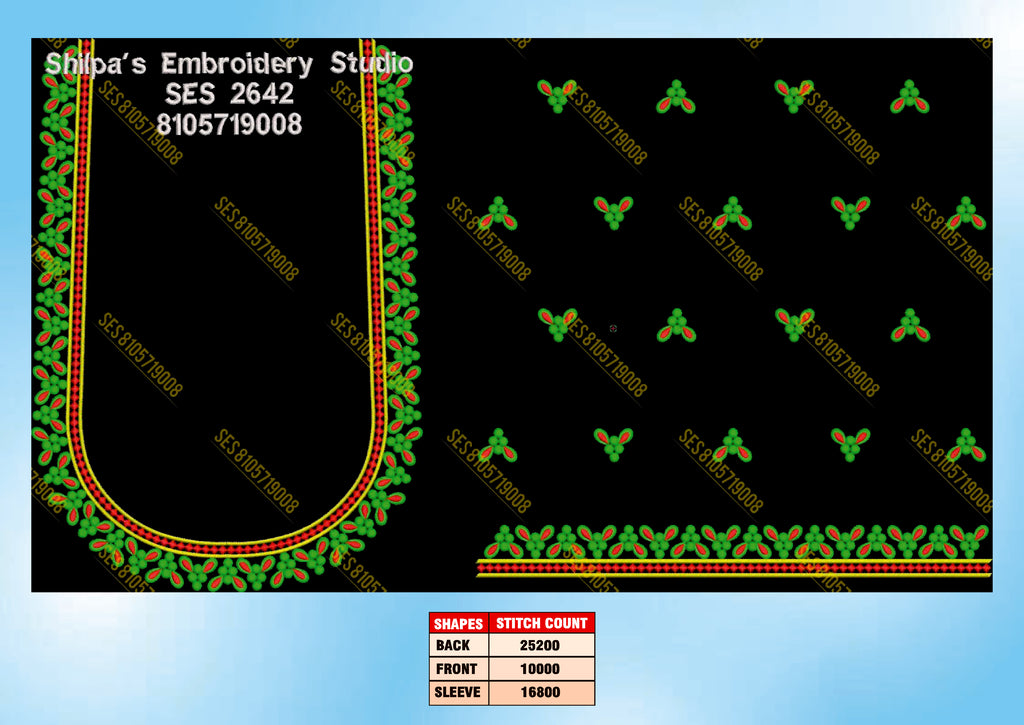 Embroidery Designs 2601-2700 Series