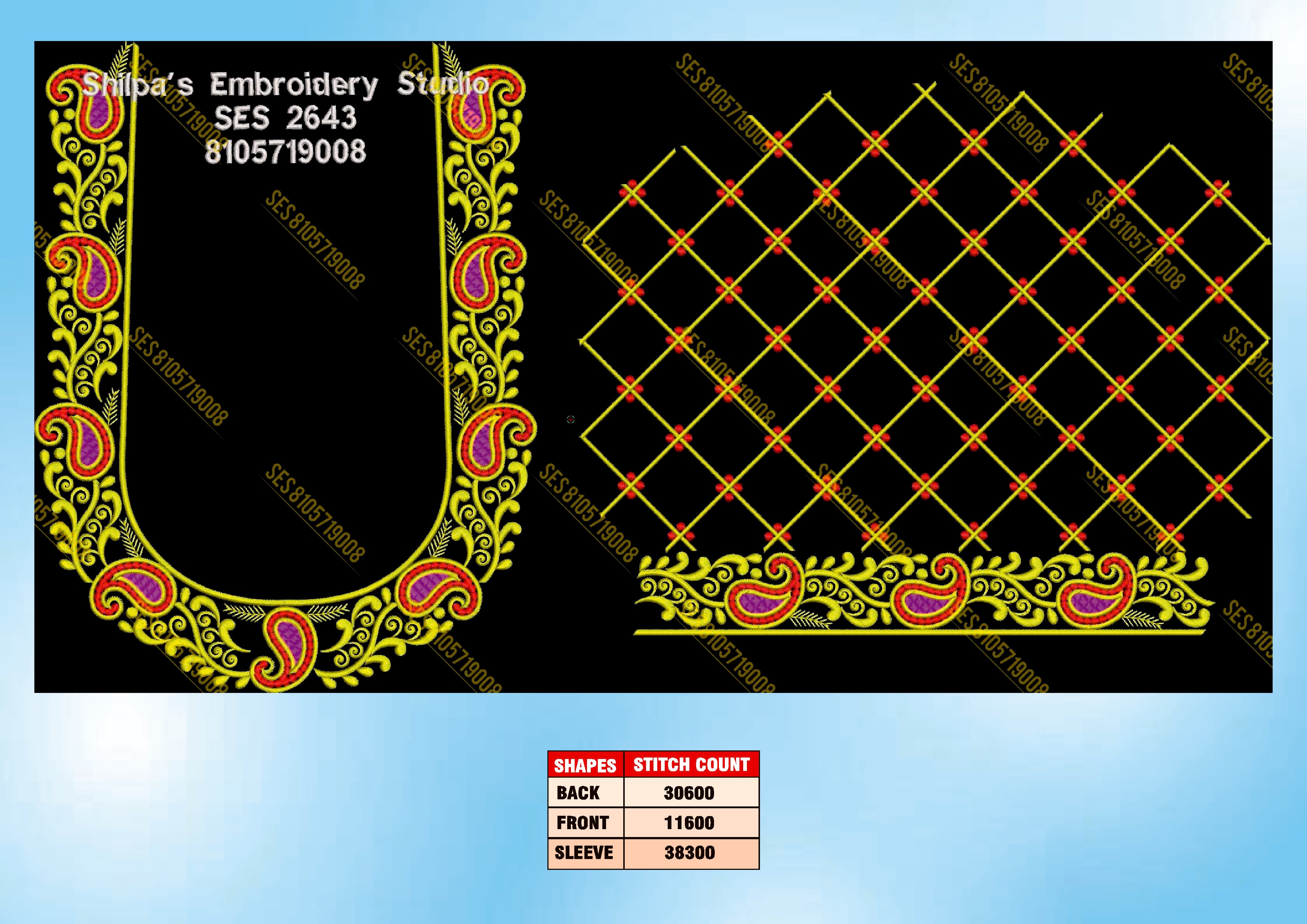 Embroidery Designs 2601-2700 Series