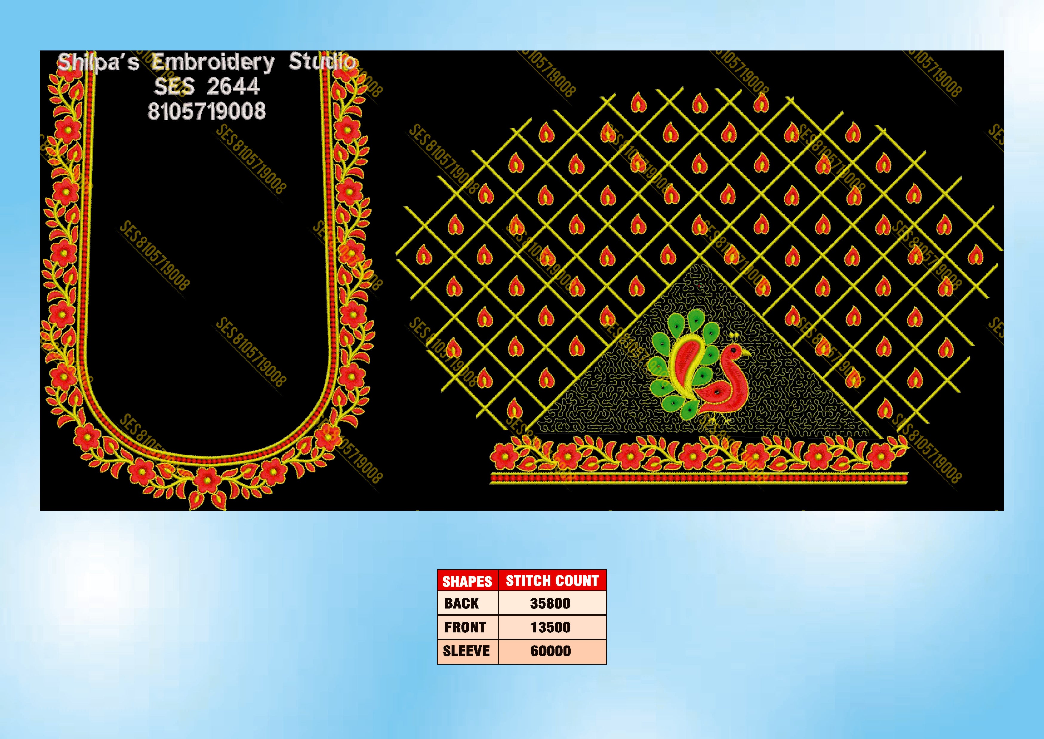 Embroidery Designs 2601-2700 Series