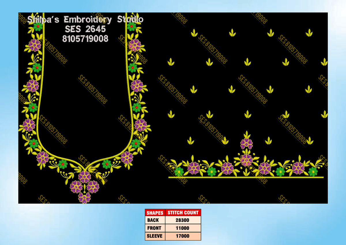 Embroidery Designs 2601-2700 Series
