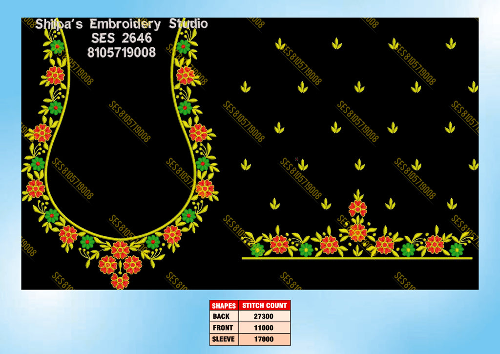 Embroidery Designs 2601-2700 Series