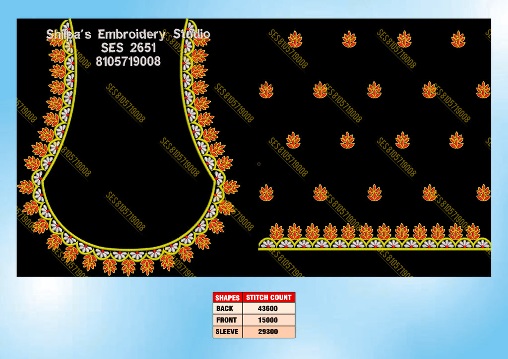 Embroidery Designs 2601-2700 Series