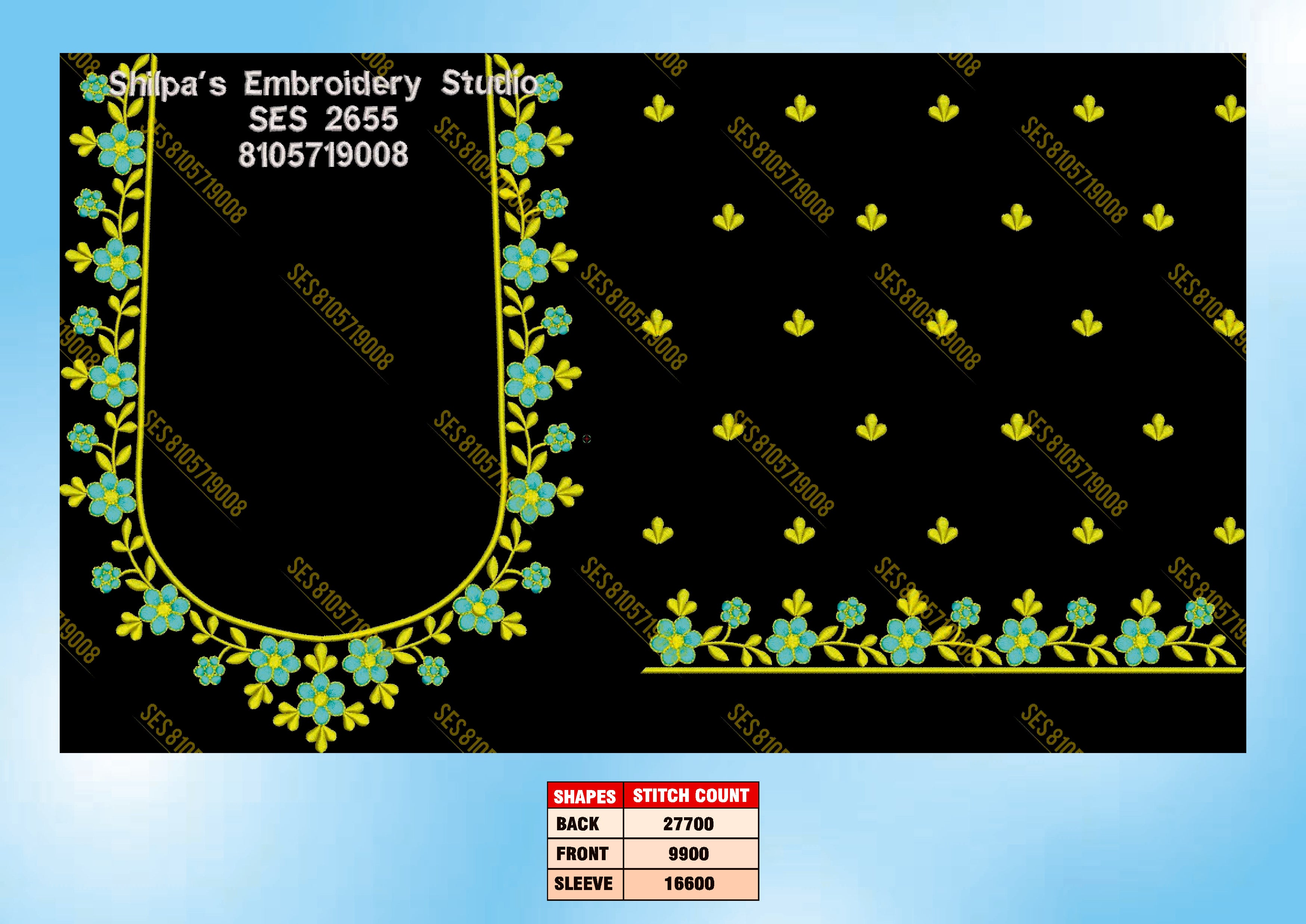 Embroidery Designs 2601-2700 Series