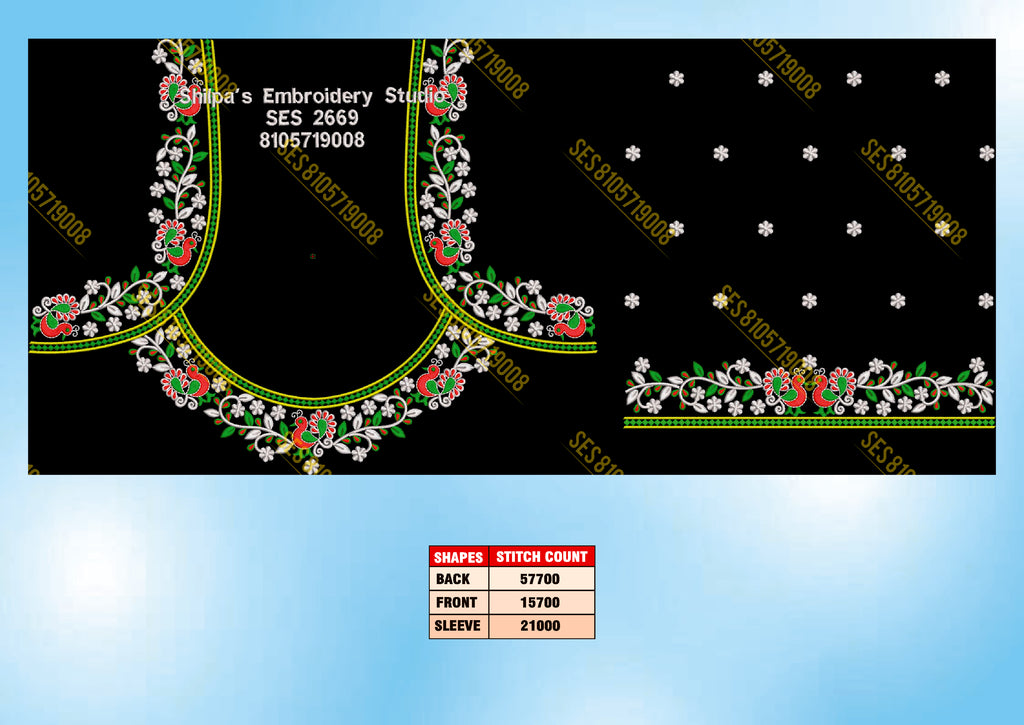 Embroidery Designs 2601-2700 Series