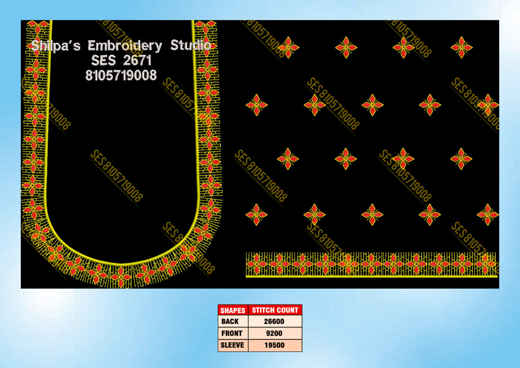 Embroidery Designs 2601-2700 Series
