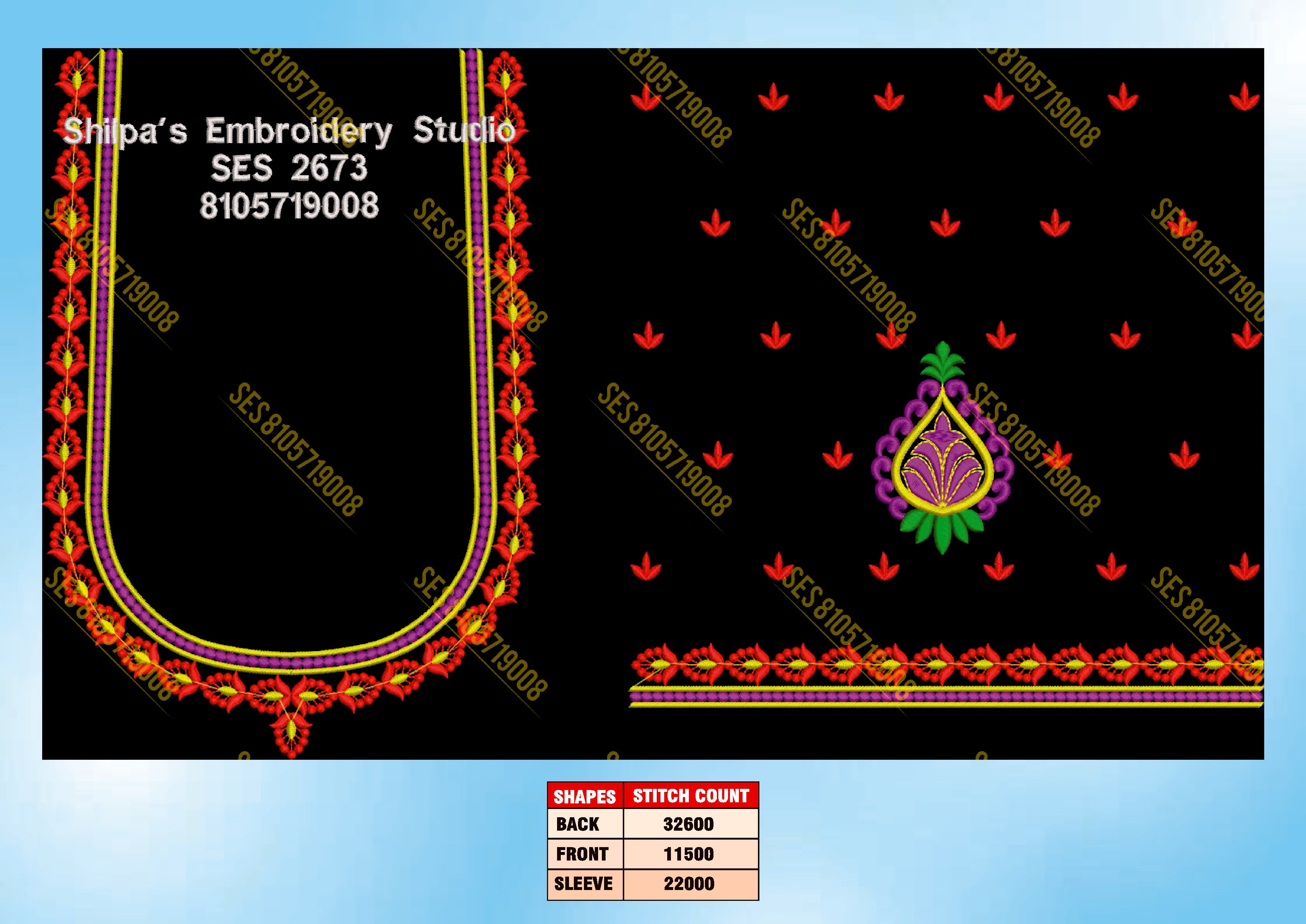 Embroidery Designs 2601-2700 Series