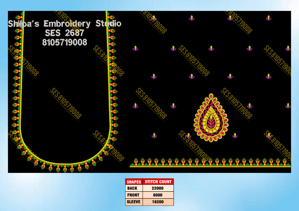 Embroidery Designs 2601-2700 Series