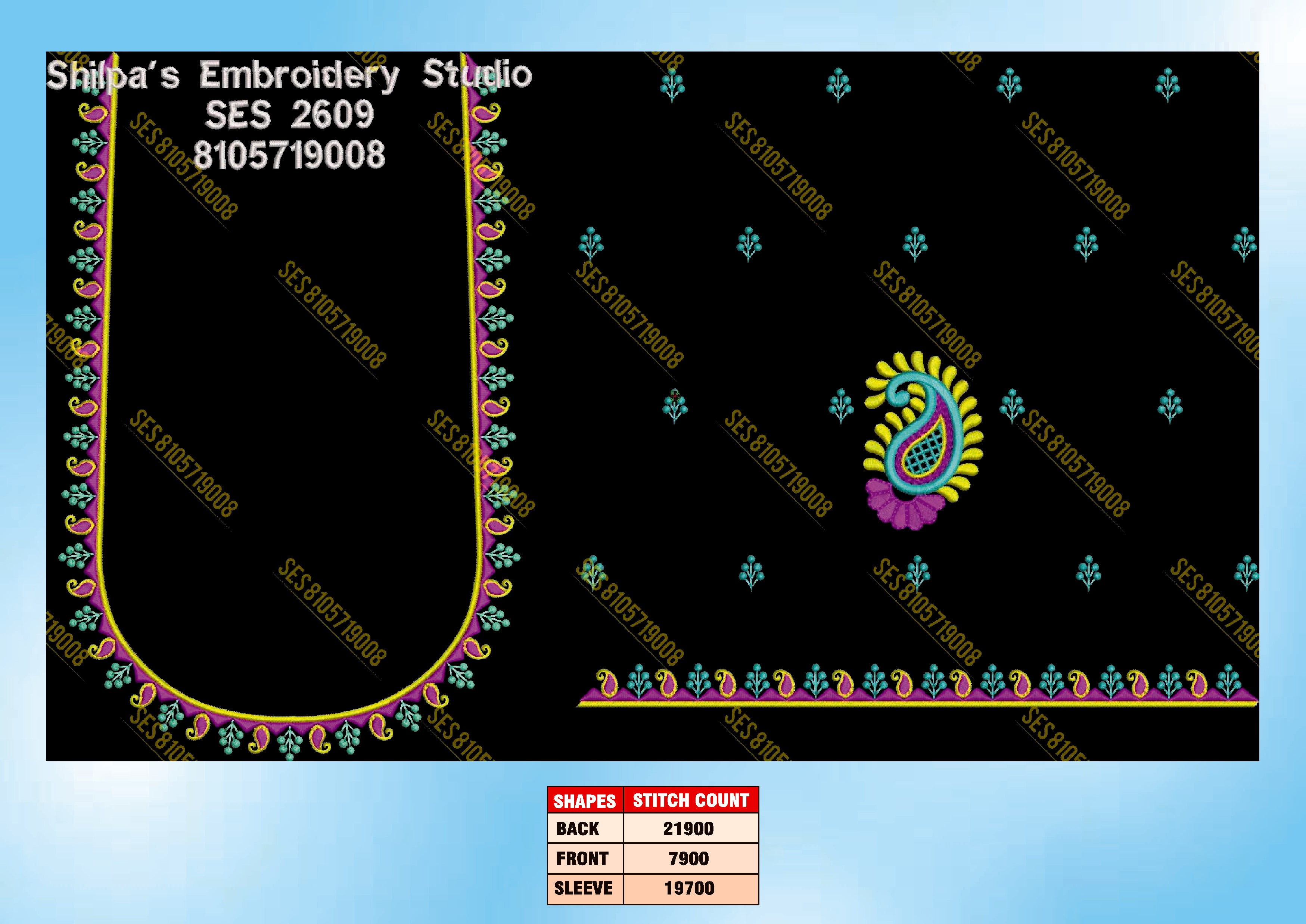 Embroidery Designs 2601-2700 Series