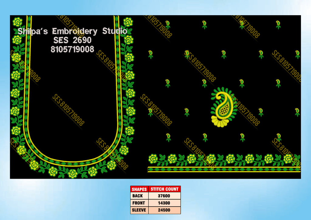 Embroidery Designs 2601-2700 Series