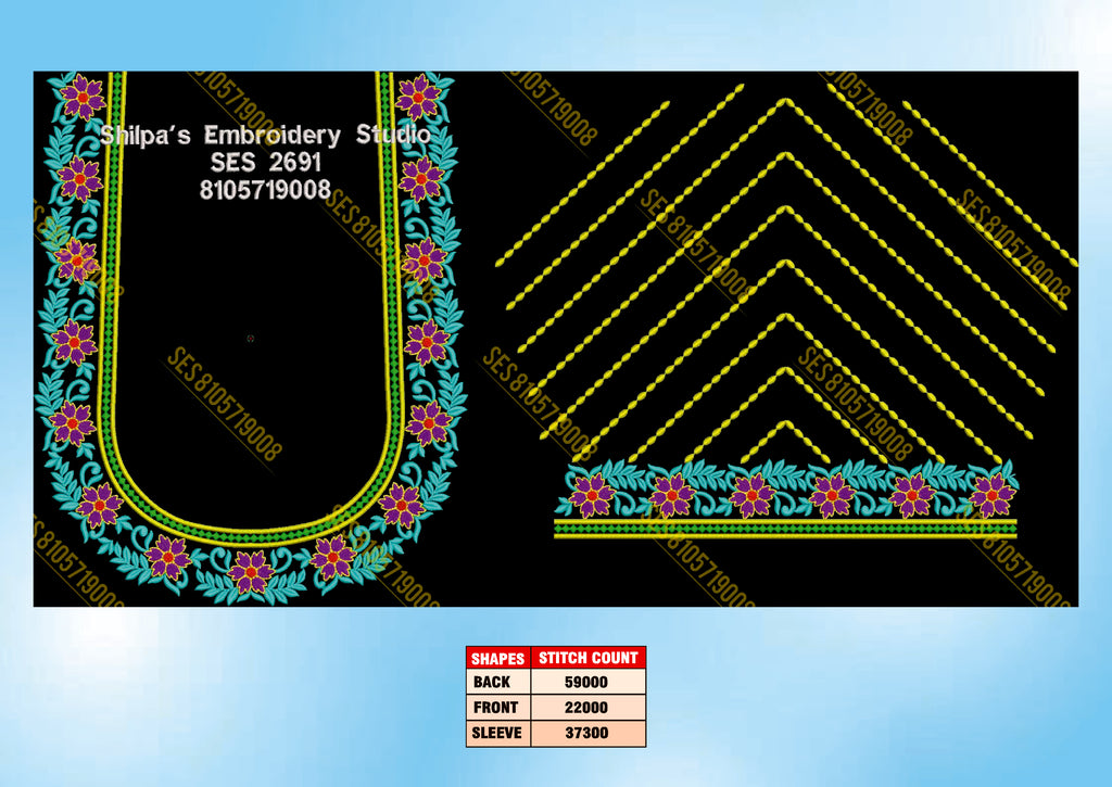Embroidery Designs 2601-2700 Series