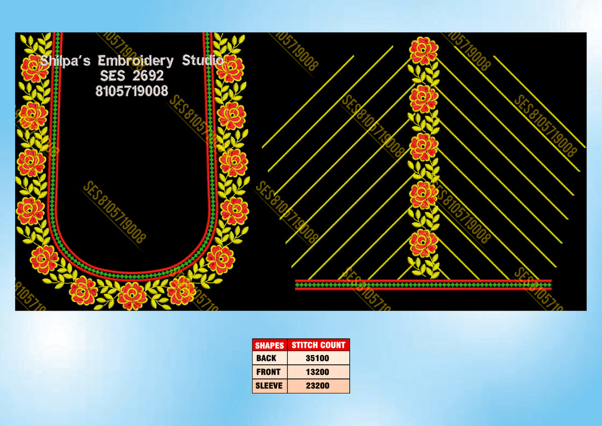 Embroidery Designs 2601-2700 Series