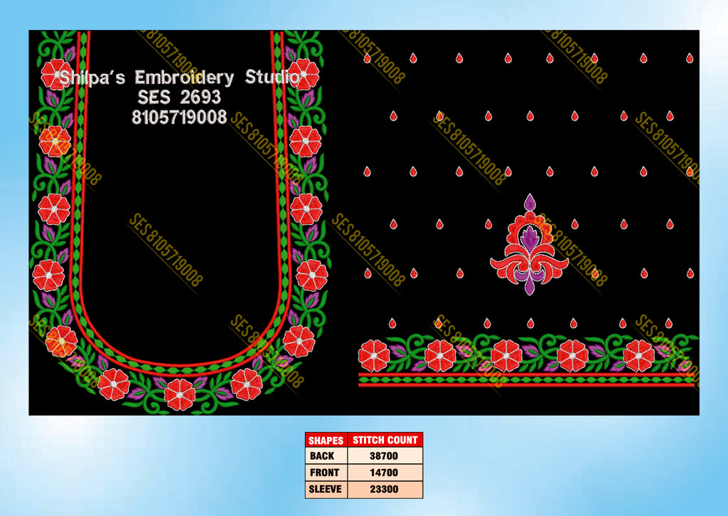 Embroidery Designs 2601-2700 Series