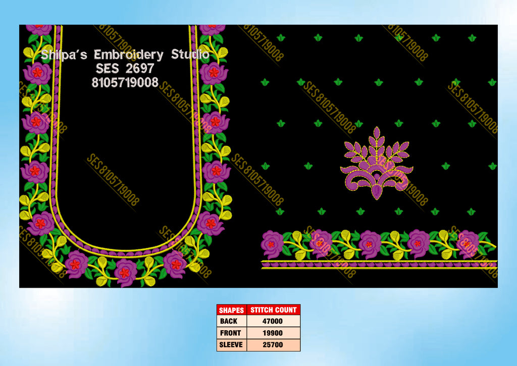 Embroidery Designs 2601-2700 Series
