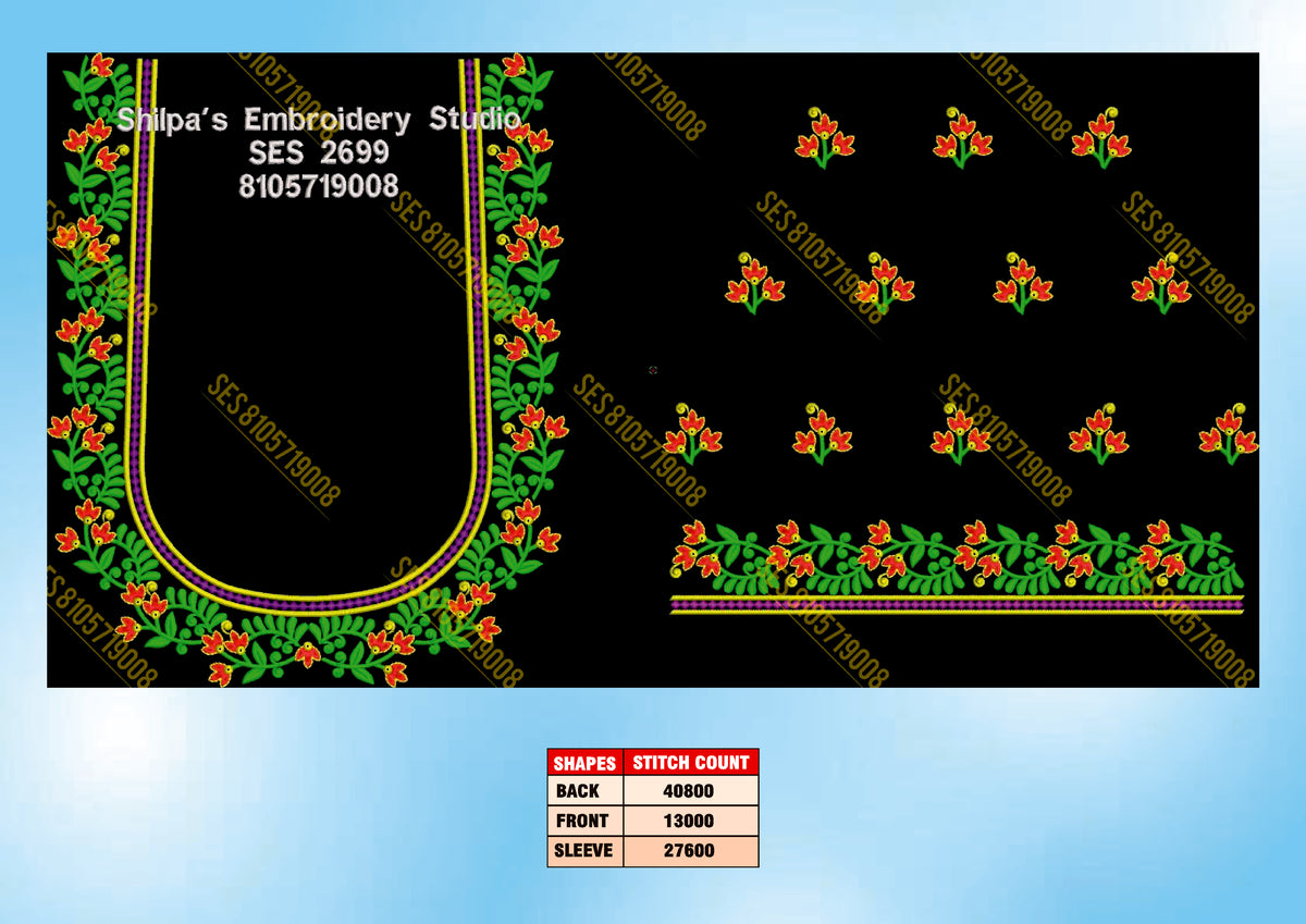 Embroidery Designs 2601-2700 Series