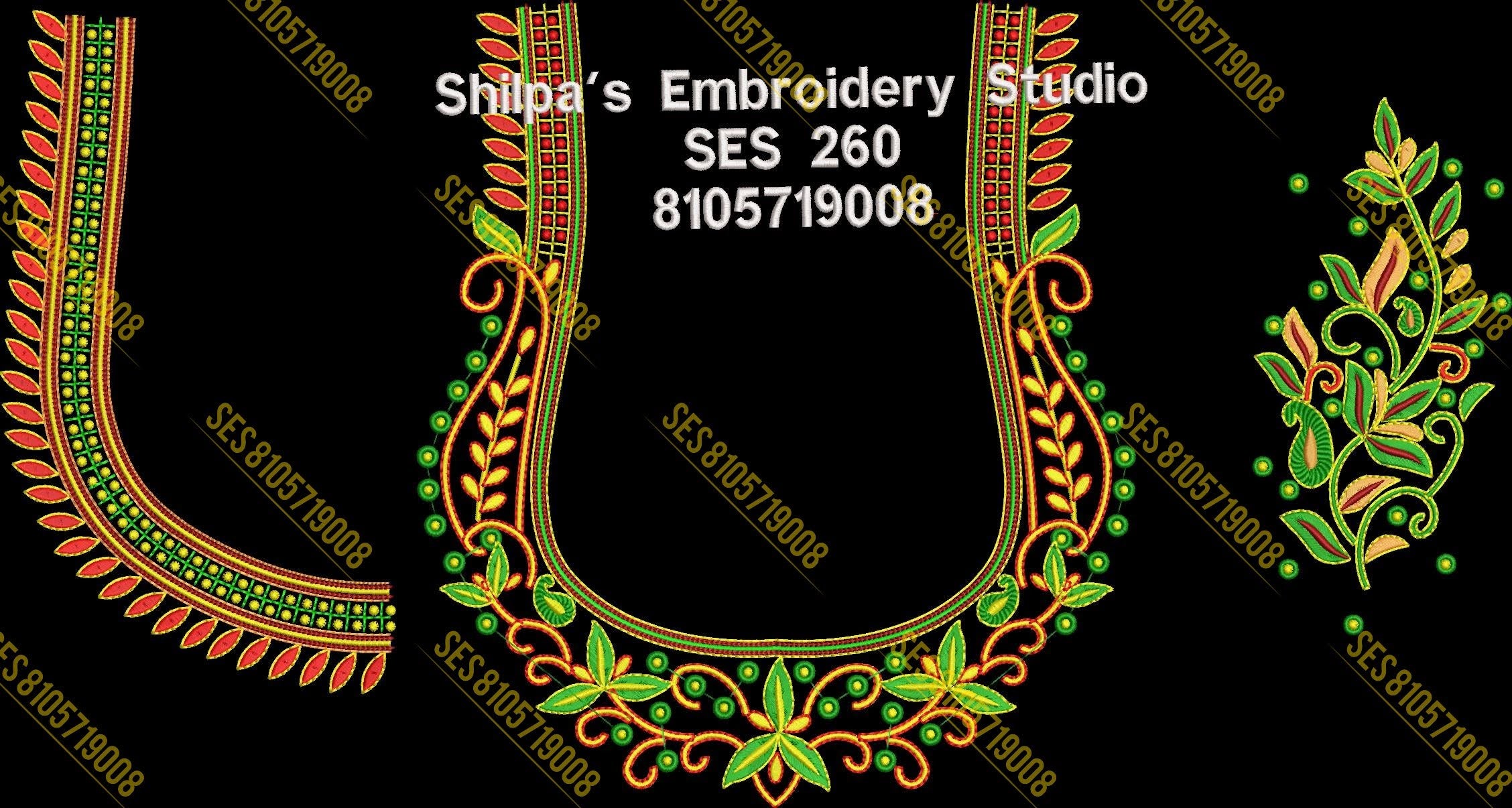 Embroidery Designs 201-300 Series