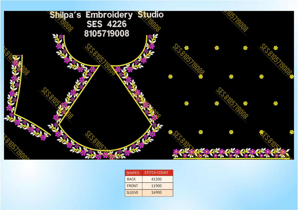 Embroidery Designs 4201-4300 Series